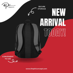 The Phi Concept Oakley Gray Backpack - The Phi Concept