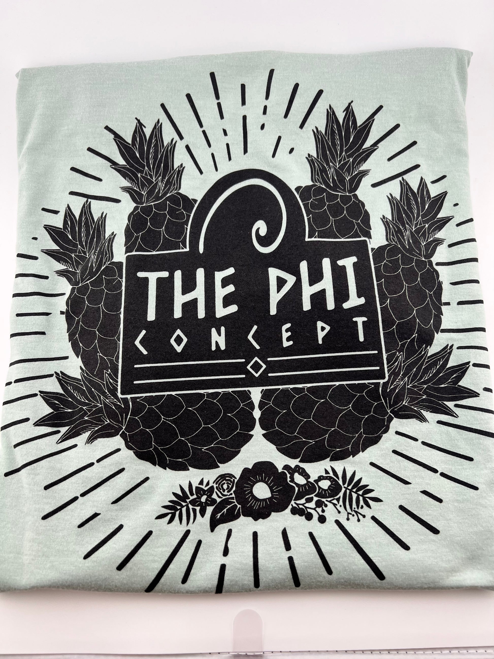 The Phi Concept Stonewash Green T-Shirt