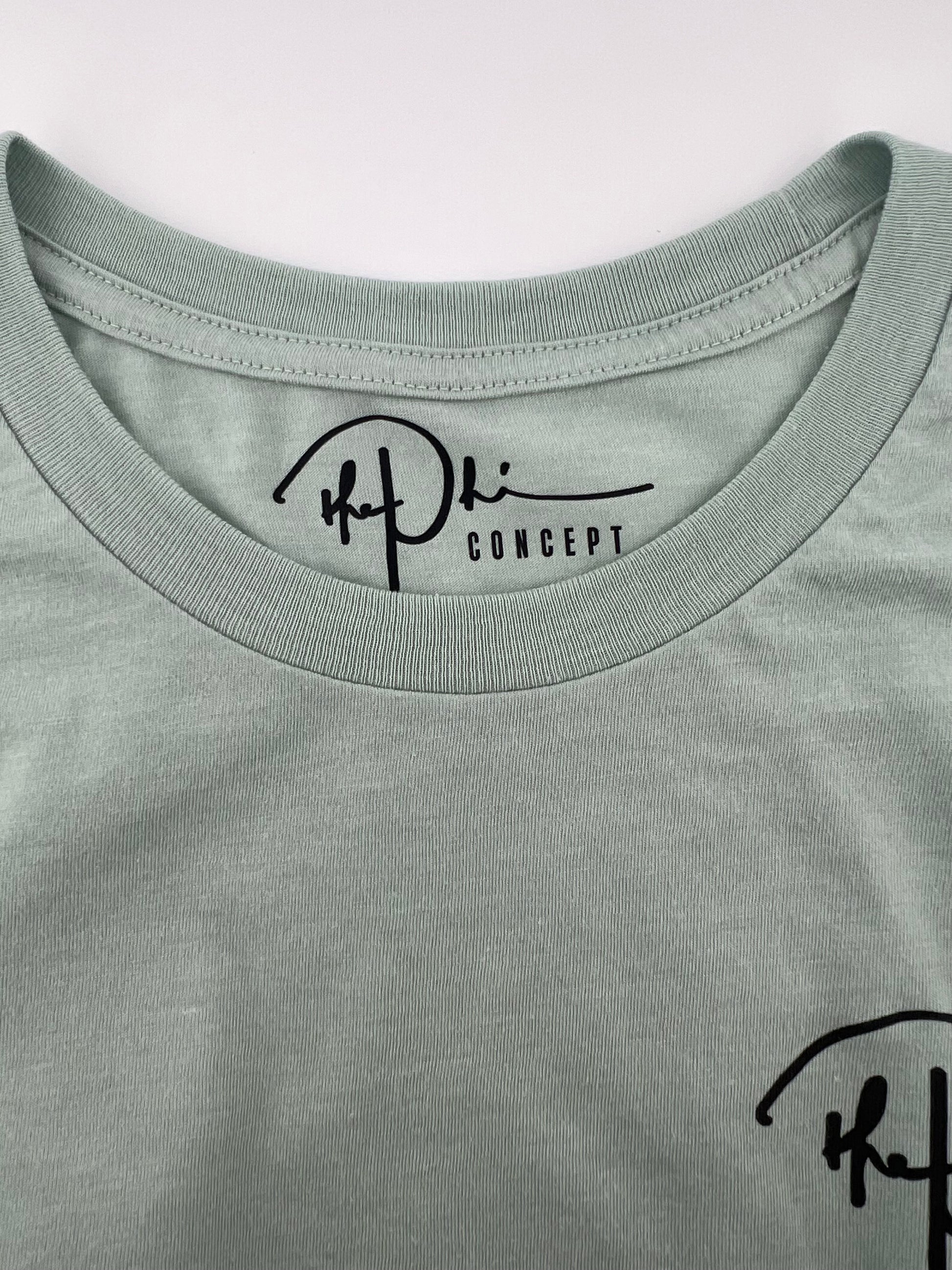 The Phi Concept Stonewash Green T-Shirt