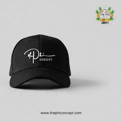 Black The Phi Concept Embroidered Hat - The Phi Concept