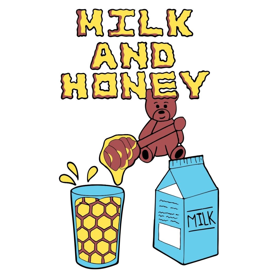 Milk & Honey Bear Black T-Shirt - The Phi Concept