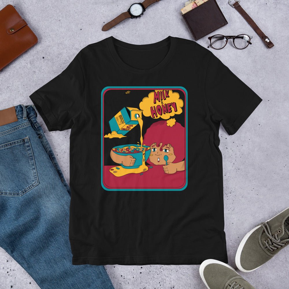 Milk & Honey Cereal Black T-Shirt - The Phi Concept