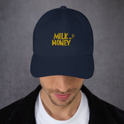 Milk & Honey Embroidered Navy Hat - The Phi Concept