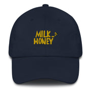 Milk & Honey Embroidered Navy Hat - The Phi Concept