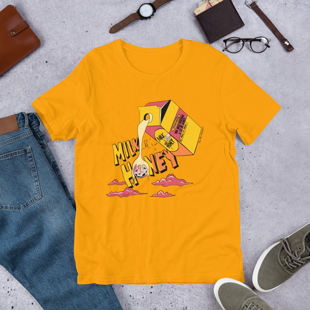 Milk & Honey Gold T-Shirt - The Phi Concept