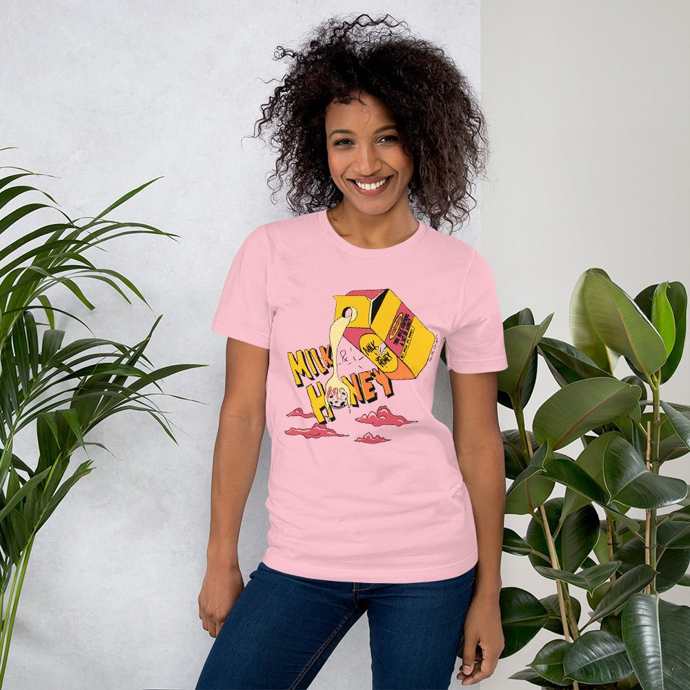 Milk & Honey Pink T-Shirt – The Phi Concept