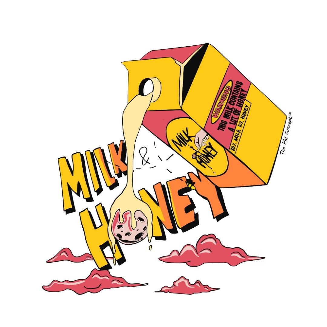 Milk & Honey Pink T-Shirt - The Phi Concept