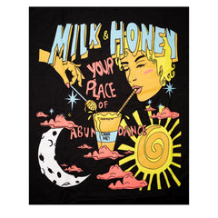 Roxanne Milk & Honey Black T-Shirt - The Phi Concept