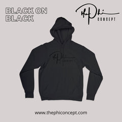 The Phi Concept Black on Black Hoodie - The Phi Concept