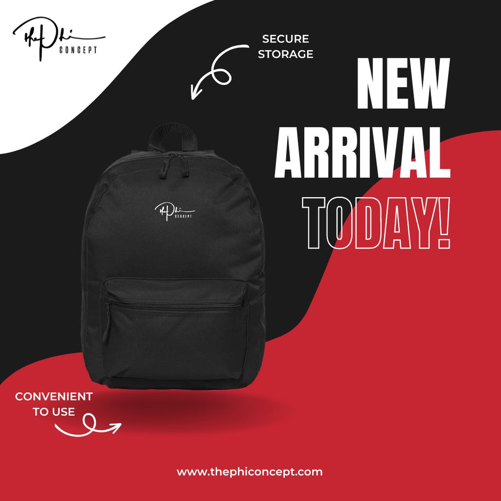 The Phi Concept Liberty Black Backpack - The Phi Concept